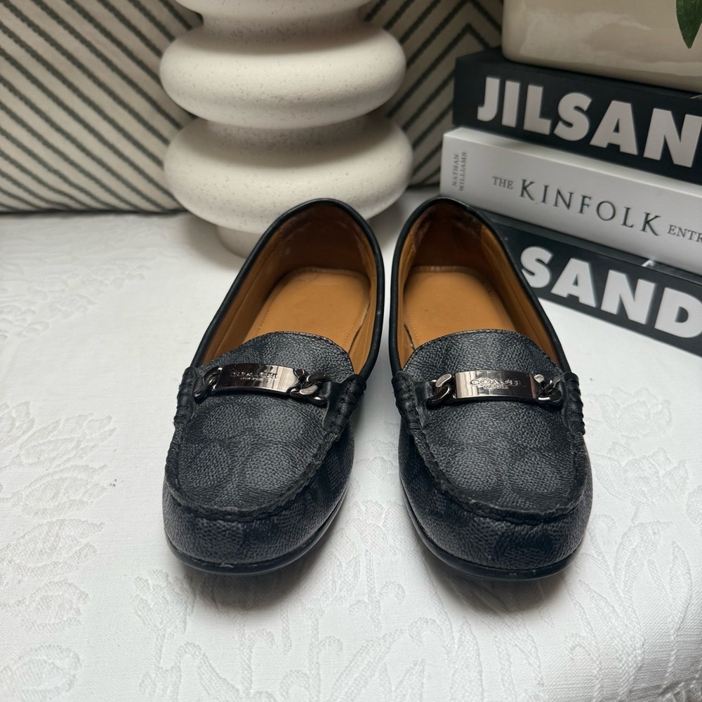 Coach “Olive” Black Loafers, Size 6.5B